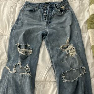 High waisted jeans size 8